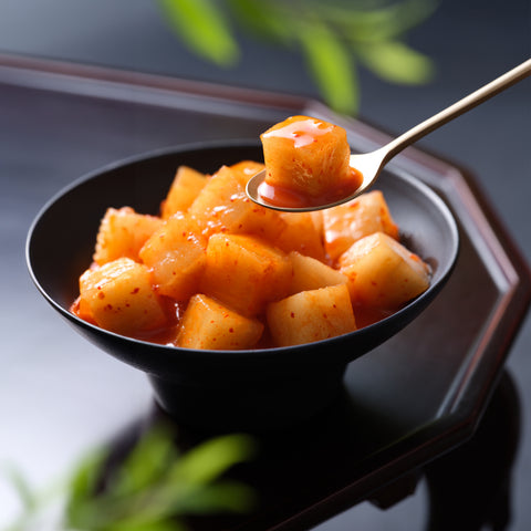 Diced radish Kaktugi Kimchi