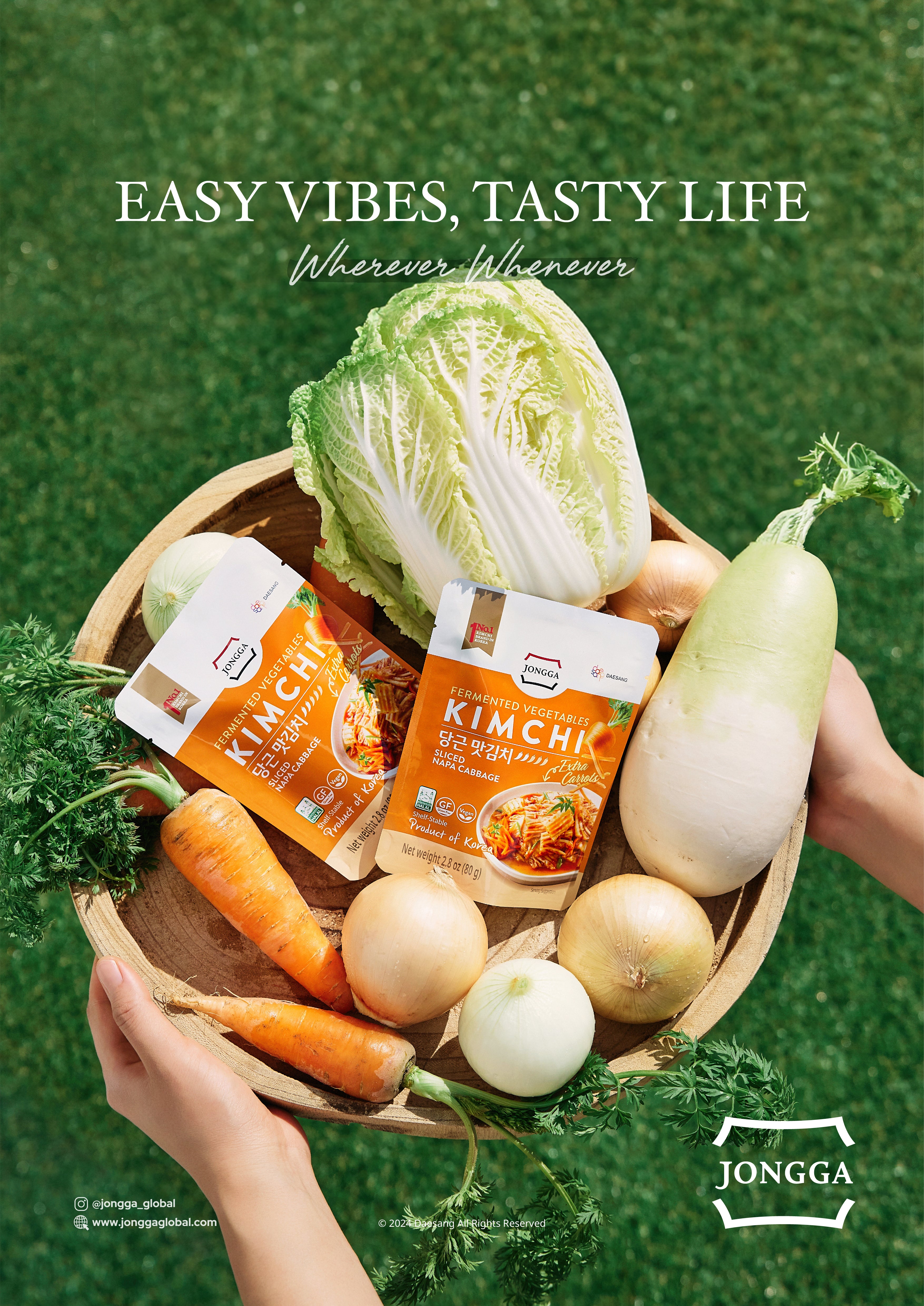 Shelf Stable Extra Carrot Kimchi (8 packs) – Jongga USA