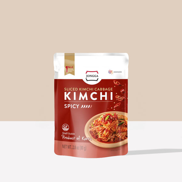 spicygem ⑤ 【新品未使用】 Shelf stable Extra Spicy Kimchi (8 packs) – Jongga USA