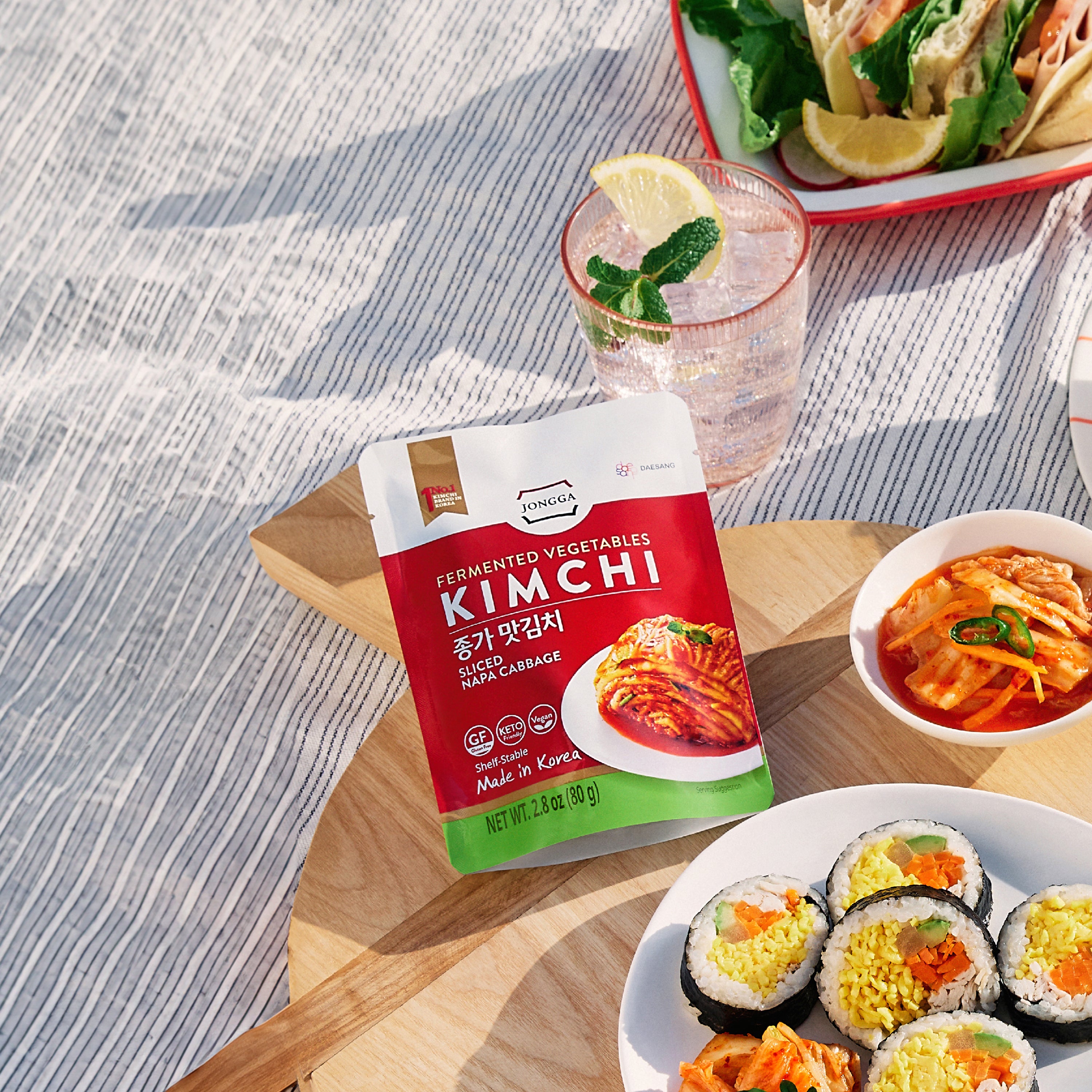 Shelf Stable Original Cabbage Kimchi (8 packs) – Jongga USA